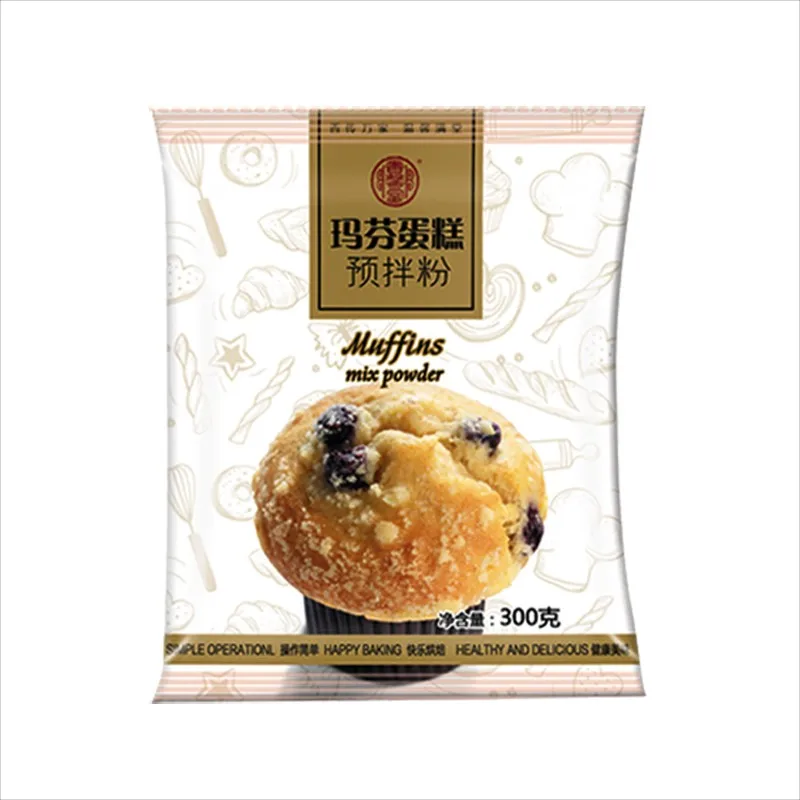 muffin cake premix powder flour good taste, waffle cake high quality easy bake, HALAL, muffin mix supplier wholesale