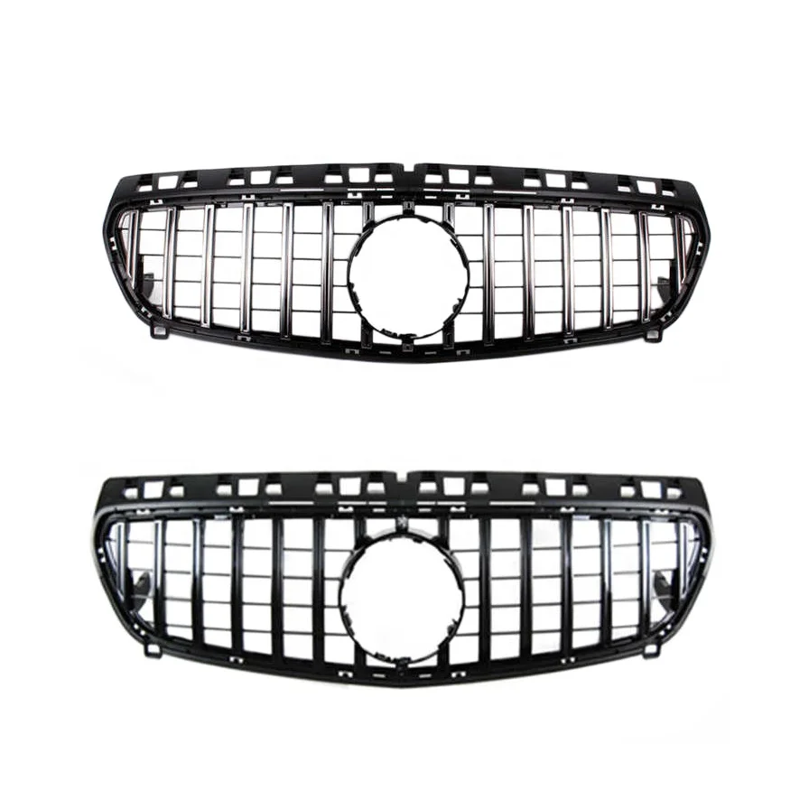 Auto modified High quality ABS material for Mercedes BENZ W176 GT GRILLE 2013-2018 Black and Silver colors