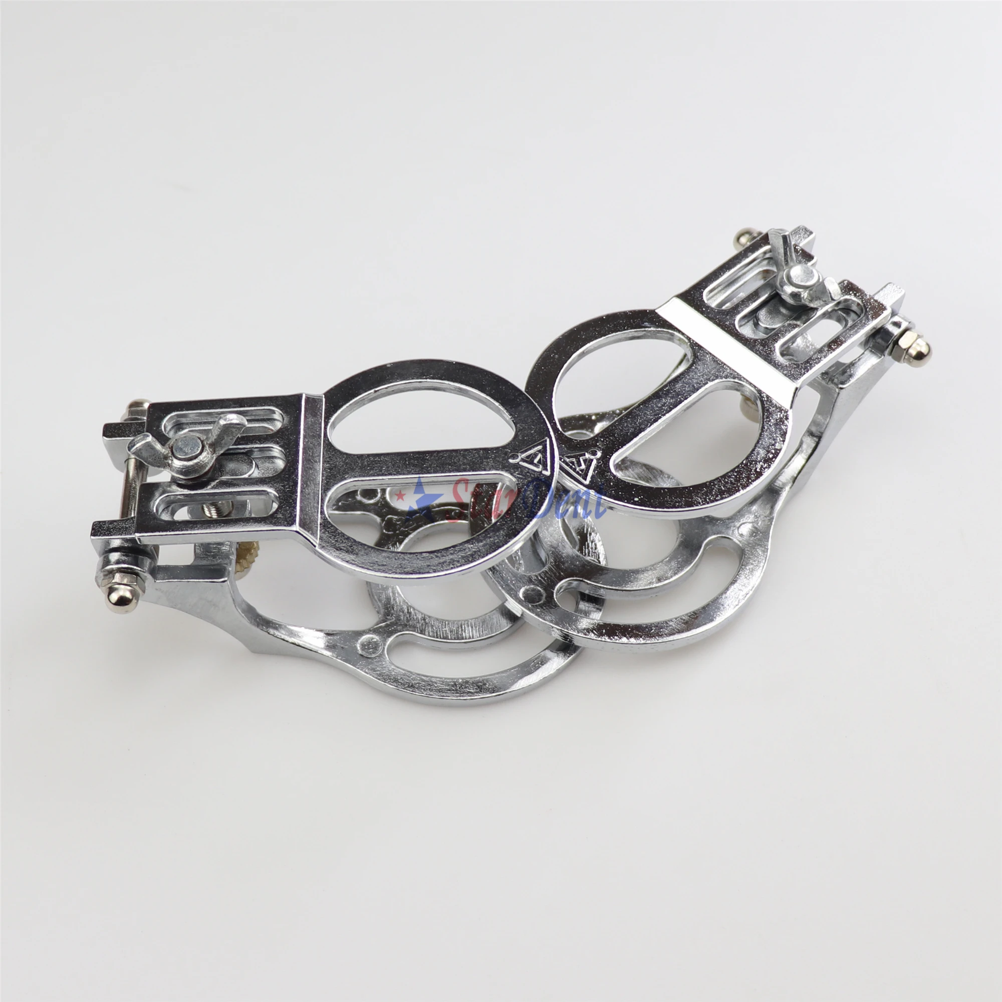 Good Quality Dental Lab Full Denture Articulator Stainless Steel Occluding Frame Set Arch Adjustable Full Mouth Frame
