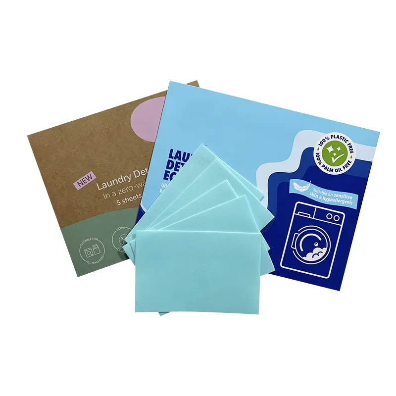 Different Fragrance Sheet Laundry Eco Laundry Sheets Detergent By Chinese Supplier