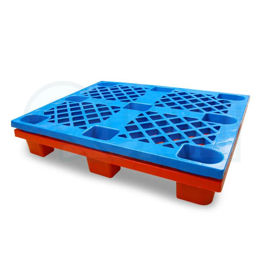 Drop-resistant Plastic Stackable Pallets Nine-foot Flat Forklift Pallet Plate Grid Nine-legged Pallets