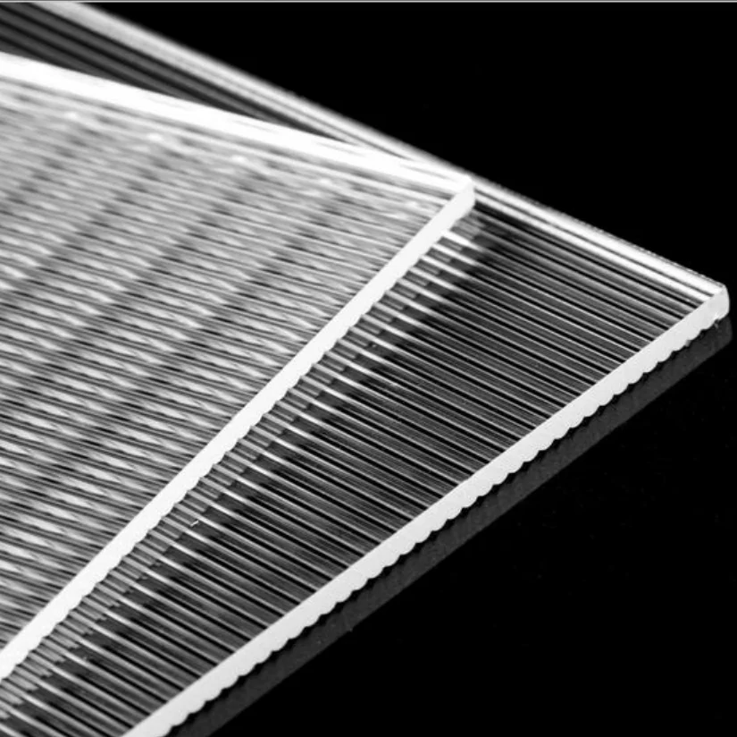 Customized Acrylic PMMA sheet Lighting High Polished Opal White Stripe Acrylic Sheet