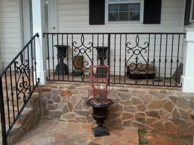 decorative wrought iron balcony railings