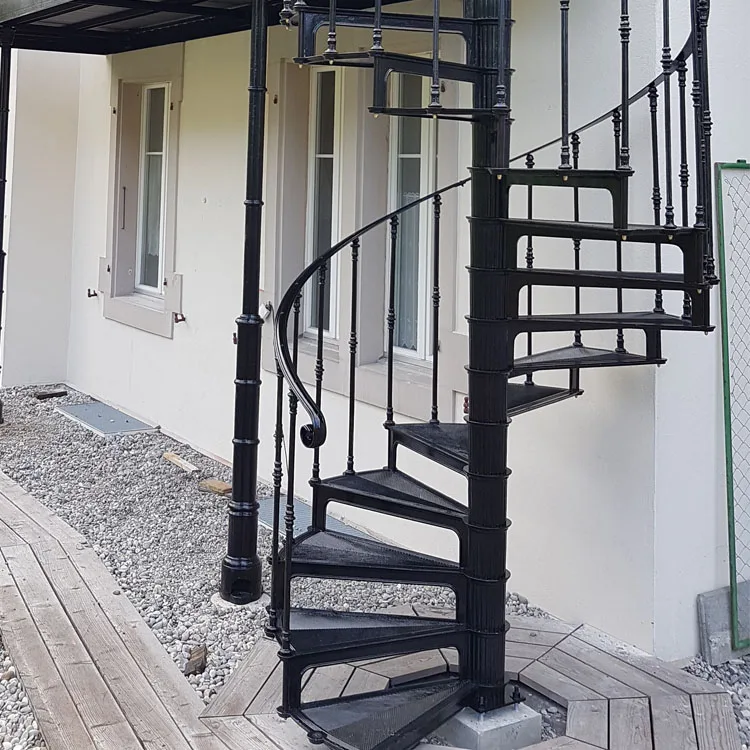 Lower Price Cast Iron Spiral Stair With Diameter 1660mm
