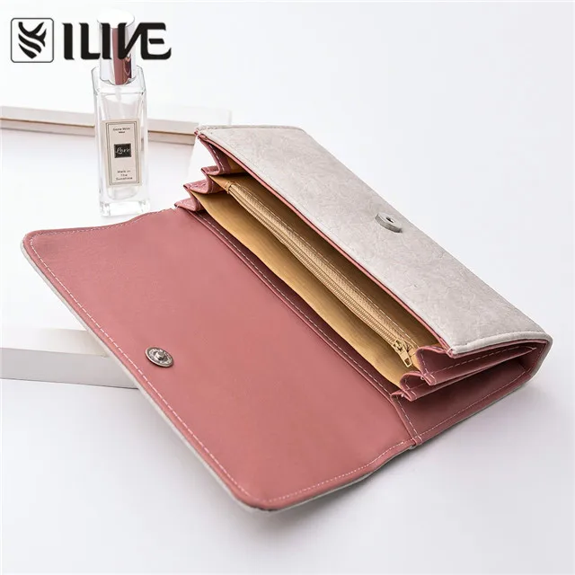 Fashion Hollow out  butterfly Purse wallet women Long money bags travel  wallet
