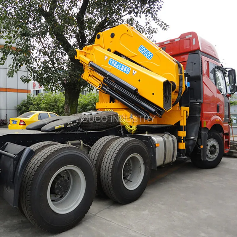 10 Ton Telescopic Folding  Boom Truck Mounted Crane