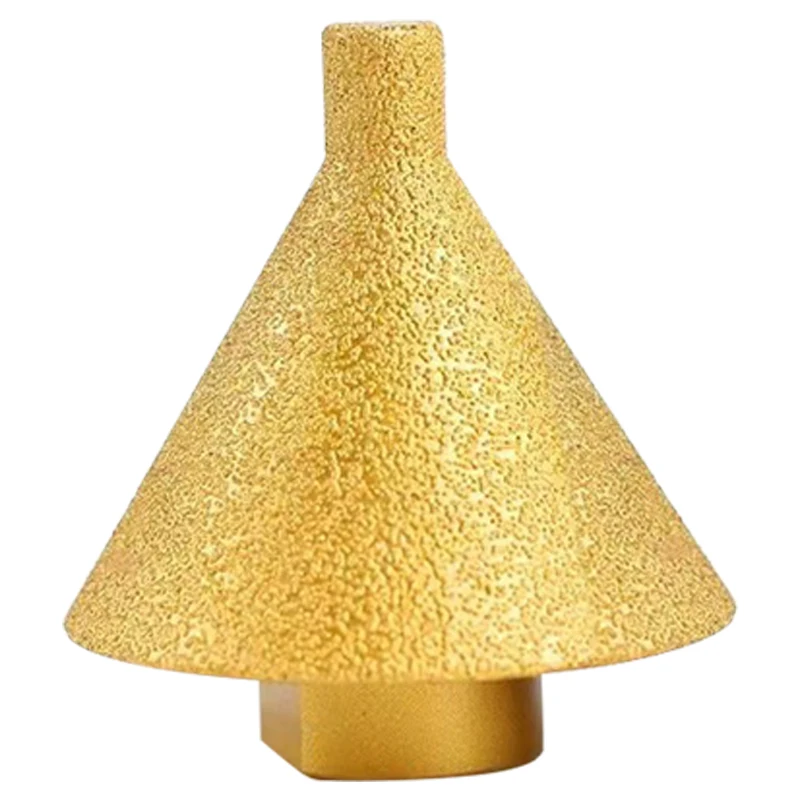 M10 conical umbrella diamond chamfering tool brazing drill bit used for drilling and expanding holes in various rocks