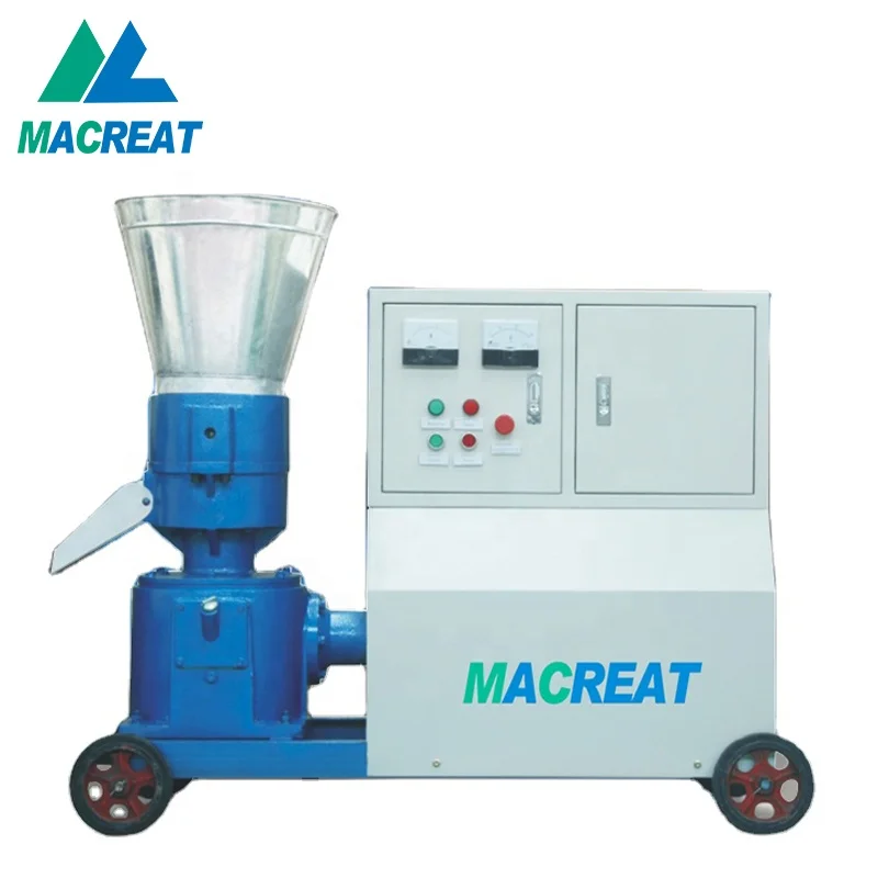 MACREAT Factory Direct Sale High Quality Mini electric Pellet Making Machine Animal Feed Granulating Feed Processing Machine