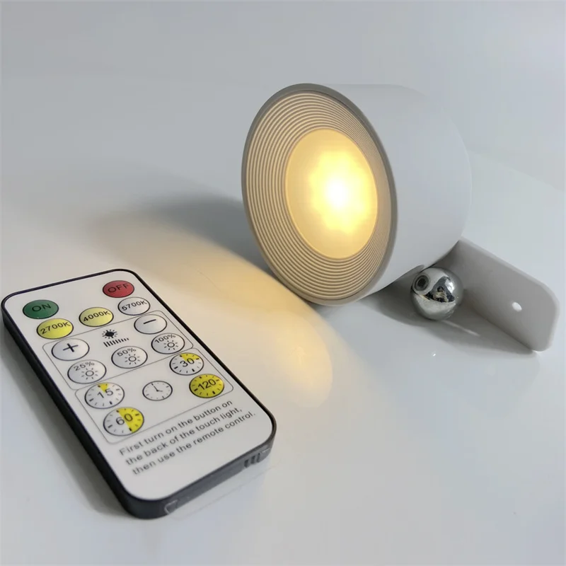Remote Control Indoor Wall Lamp Megnetic Suction Mounted led Rechargeable Reading Wall Light