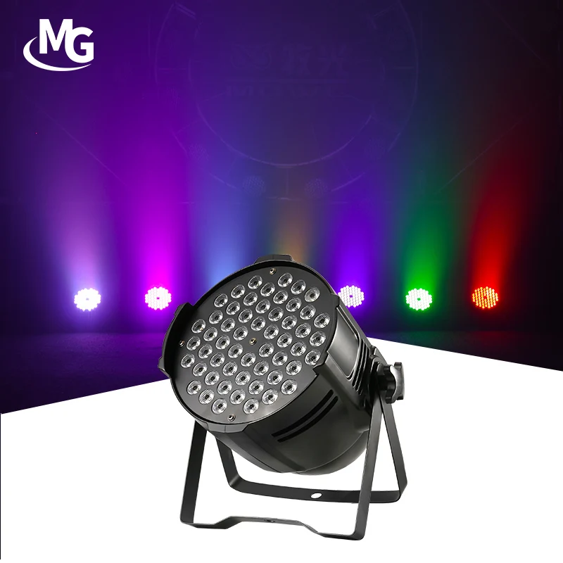 Световой сценический эффект освещения DJ Par LED 54x3 Вт RGBW DMX 512 звуковые активируемые СВЕТОДИОДНЫЕ Лампы Can сценические огни с дистанционным управлением