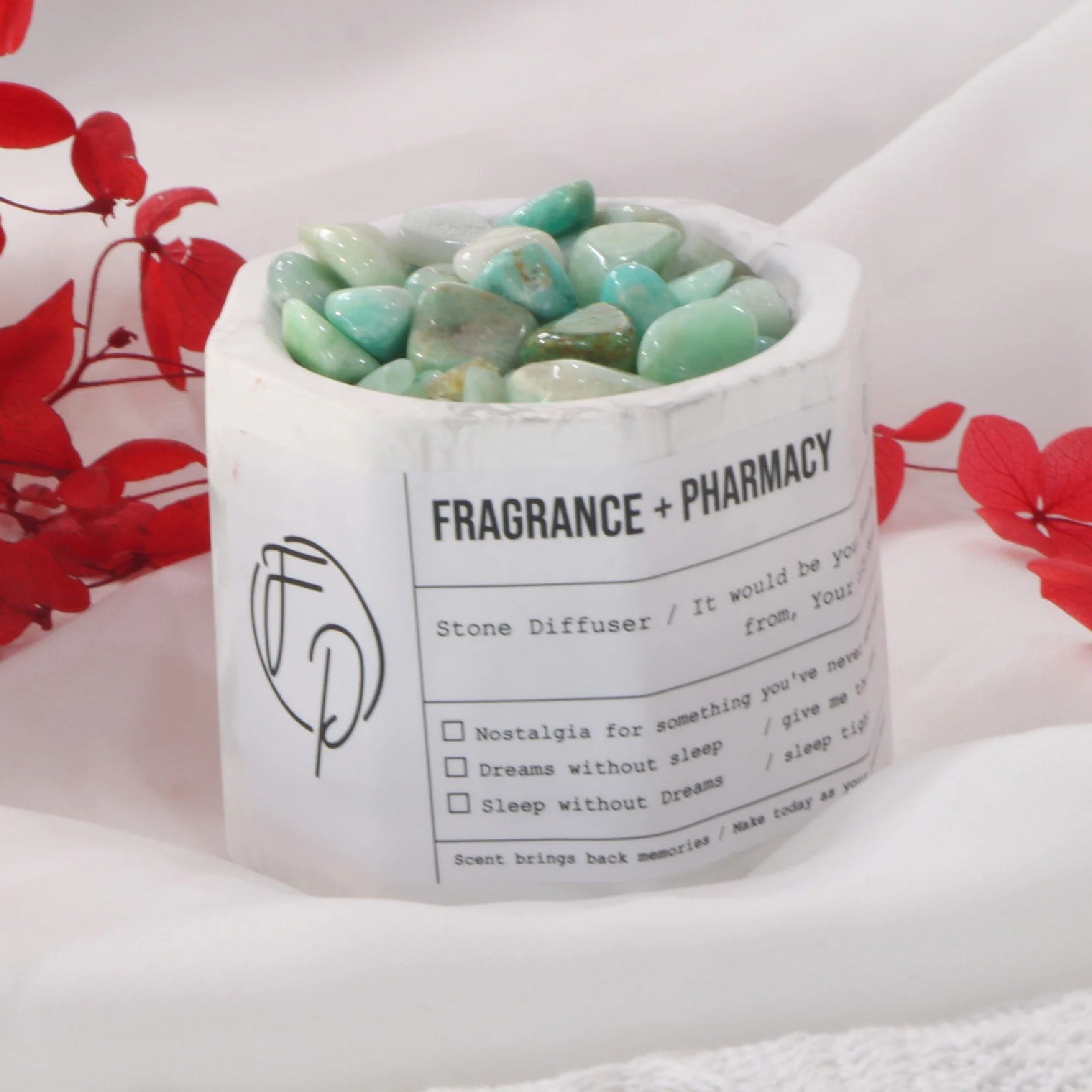 Car Home Decoration Air Freshener Ceramic Holder Crystal Stone Aromatherapy Perfume Essential Oil Diffuser