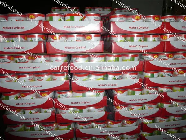 For 340g canned sweet corn whole kernel vaccum pack