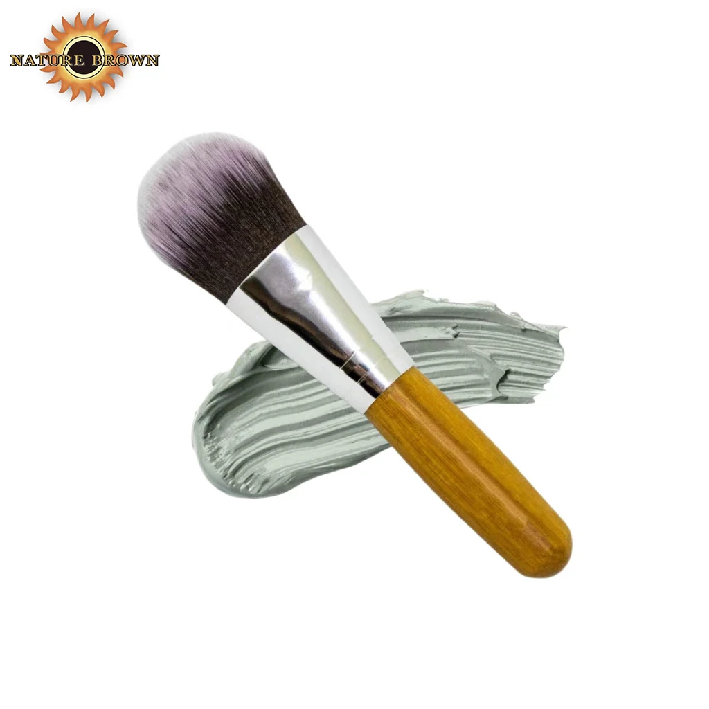 Soft Bamboo Facial Mask Applicator Brush for Applying Facial Mud Masks Peel Masks Oils Makeup Brush