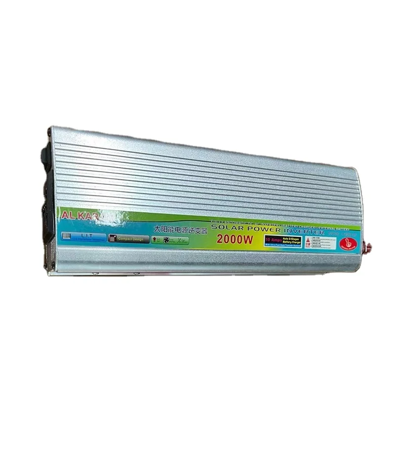 DC 12v 24v to AC 110v 220v солнечная энергия инвертор и батарея 1 5 кВт чистый синусоидальный