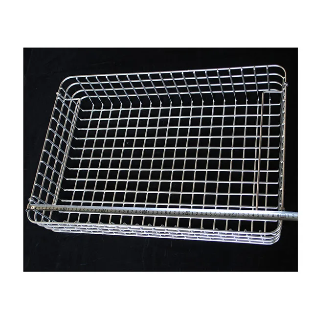 Custom Strainer Stainless Steel Wire Fine Mesh Filter Kitchen Steamer Net Square Basket Heavy Duty Food Grade