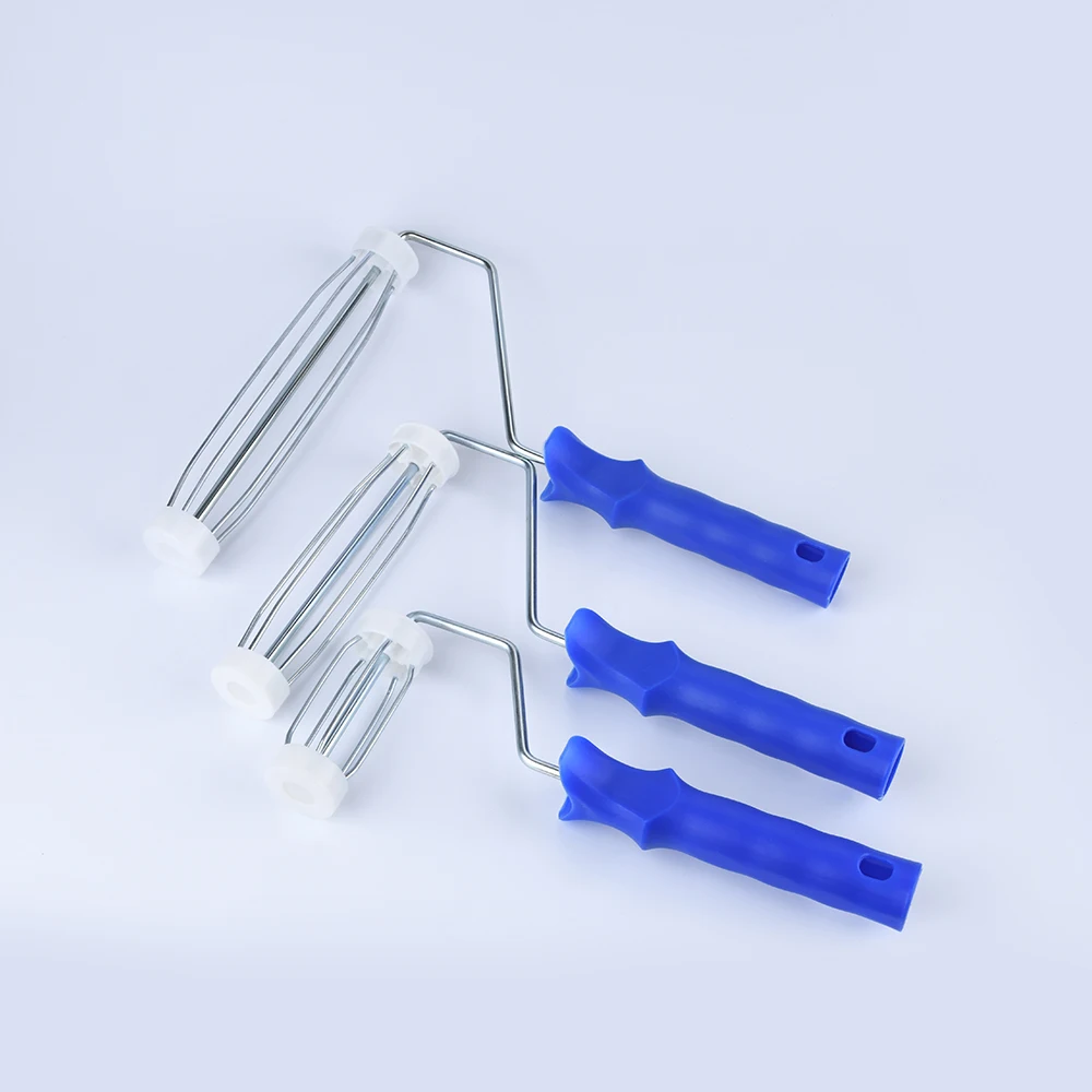 American style roller frame 4 cages frame right angle roller frame with plastic handle with metal circle