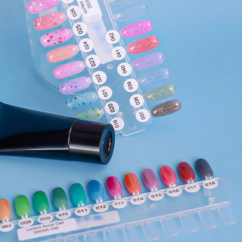 42 Colors Acrygel Temperature changing  UV Gel Poli Acrylic Poligel Nail Extension Luminous glow in the dark Poly Gel