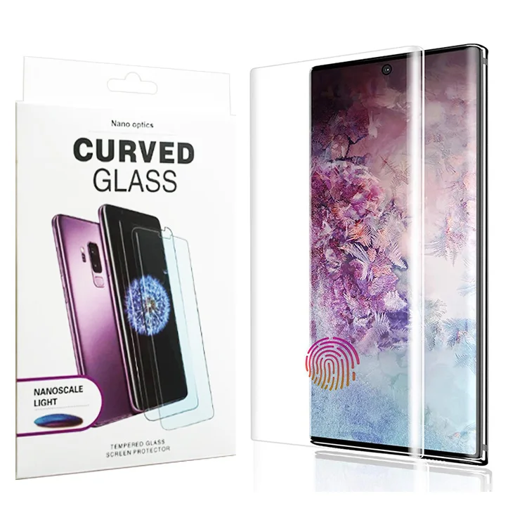 Glass Ultra Curing Film For Glue Anti Phone S22 Tempered 3D Mobile Note Machine Curved 10 9 Uv Screen Protector For Samsung