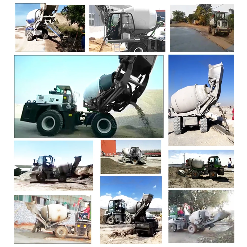 Самозагружающаяся Мобильная бетономешалка мини-Бетономешалка для продажи