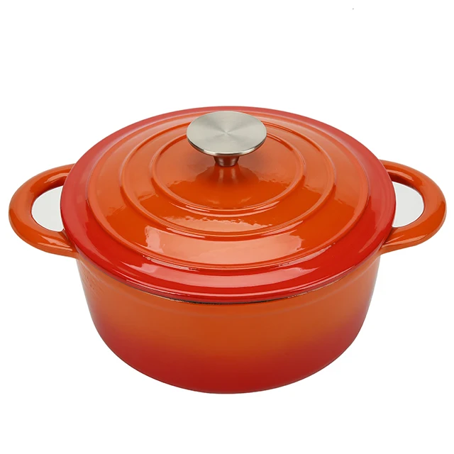 Colorful Enamel Cast Iron Casserole Pot Kitchen Casseroles Round Dutch Oven for Gift