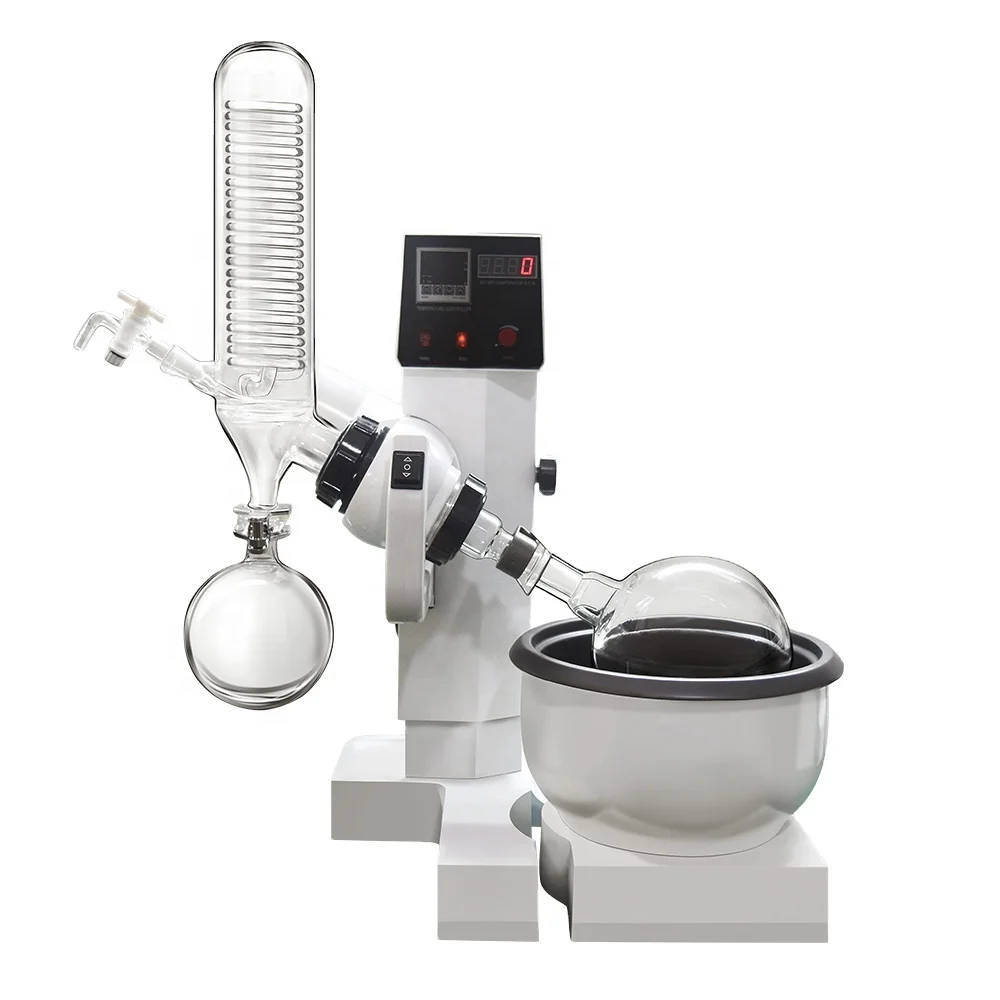 WTRE-02B Lab Distillation Equipments Small Vacuum Rotary Evaporator with 1L 2L Flask