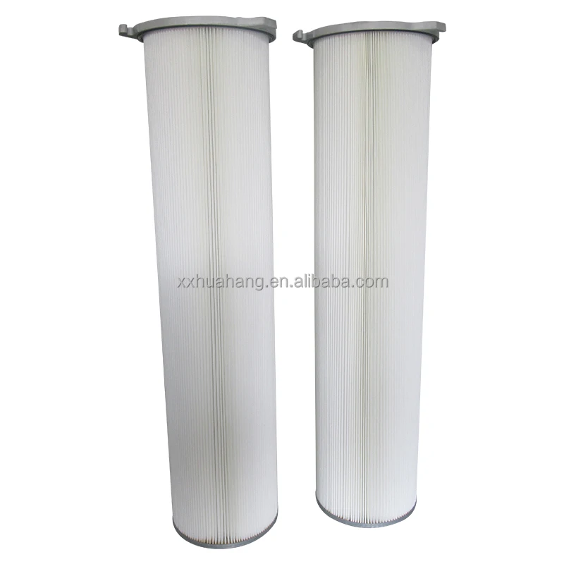 Three-ear quick-install foldable polyester fiber dust filter cartridge customize dust collector filter element