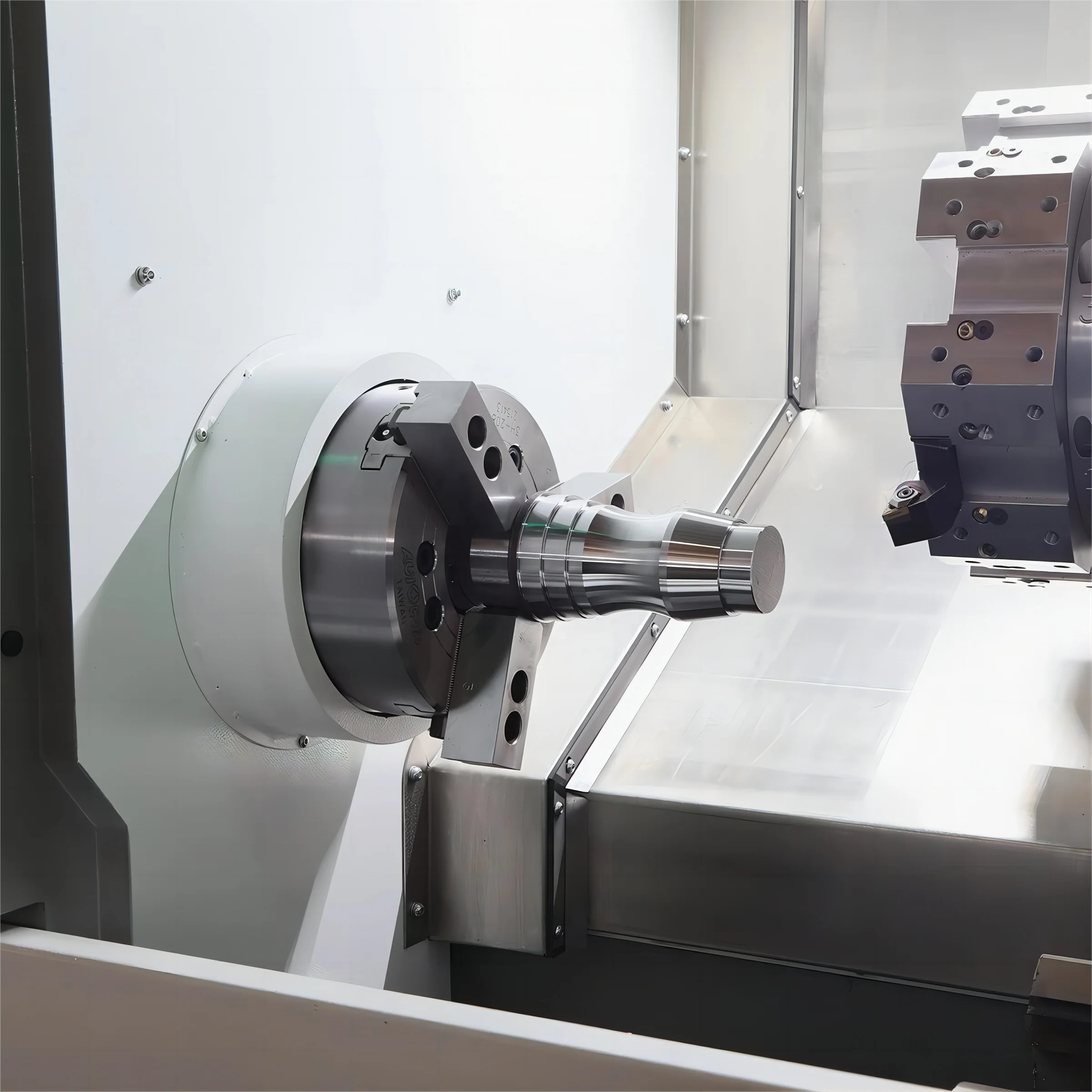 KT25 slant bed cnc lathe factory price full automatic  universal turning center with 5 axis living tooling