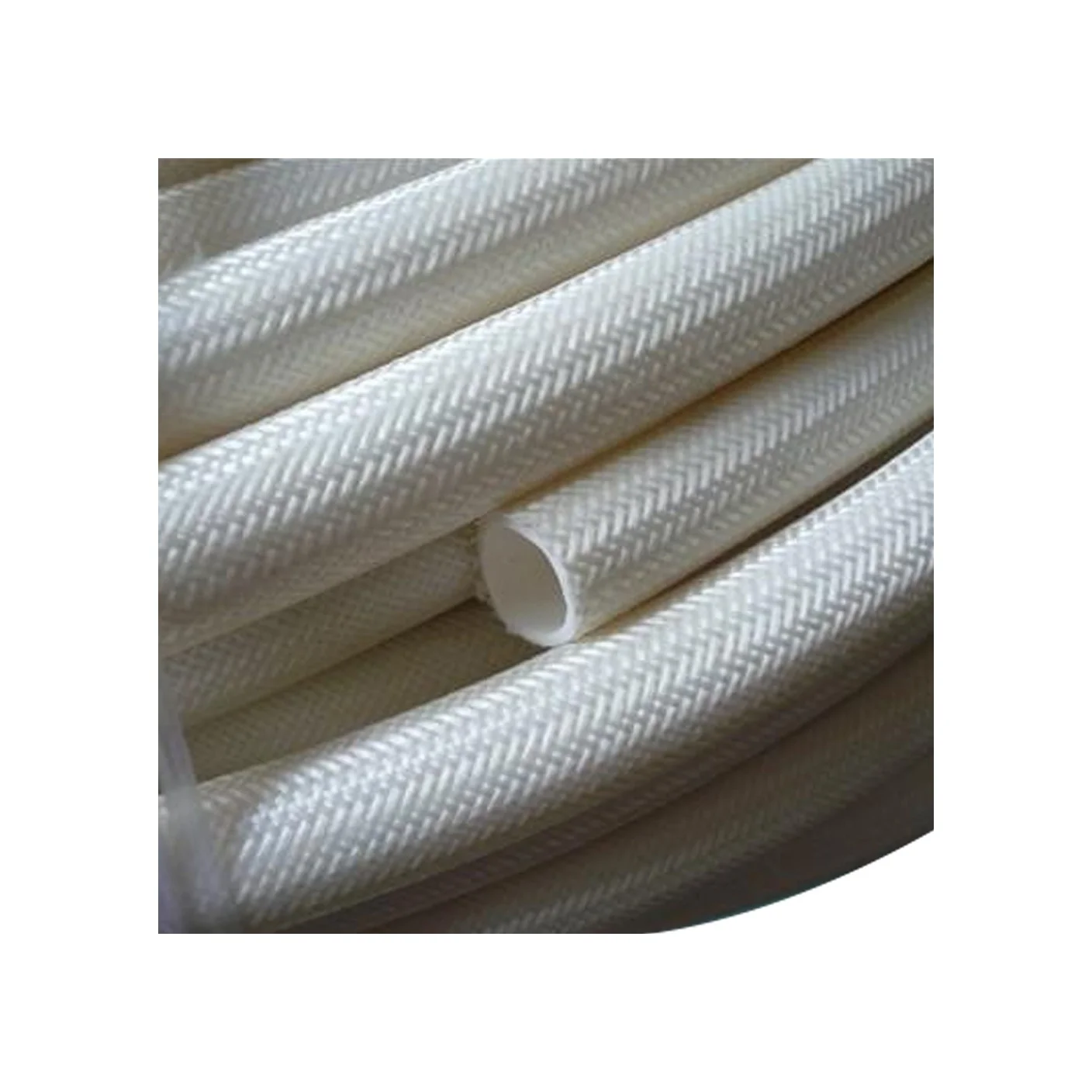 Factory Sale Extruded Silicone Fiberglass Sleeving Brick Red Fiberglass Sleeving