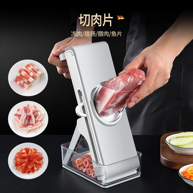 Capped artifact Kitchen hand shake vegetable cutter lever lemon slicer shredder shaved shredders cutting meat machine