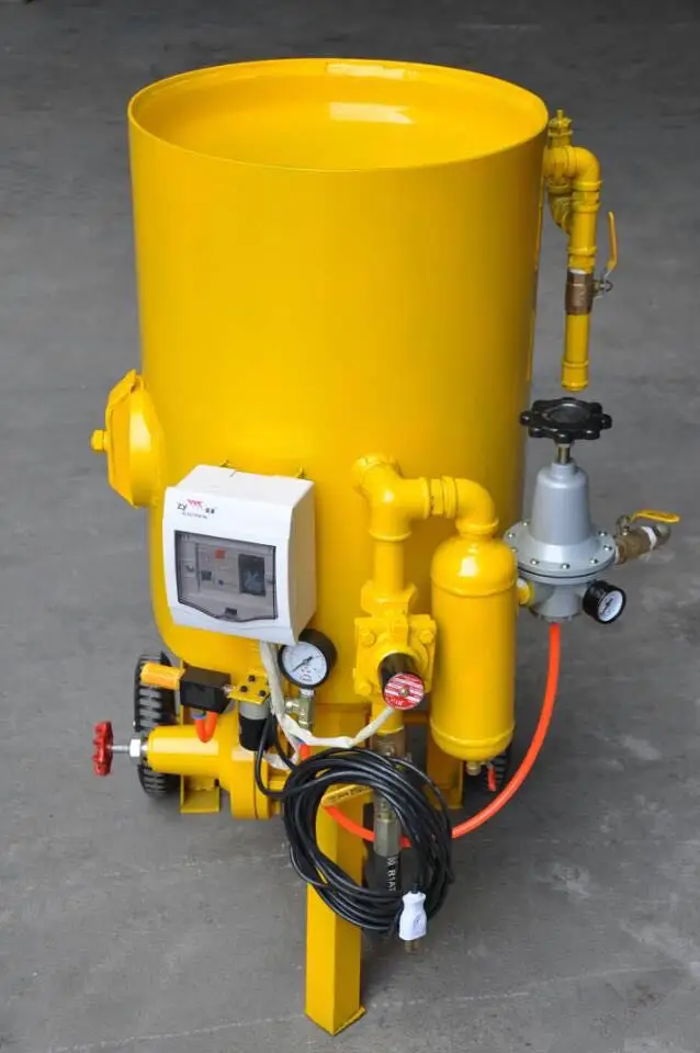 Electric control Steel rust removal dry sand sand blasting machine