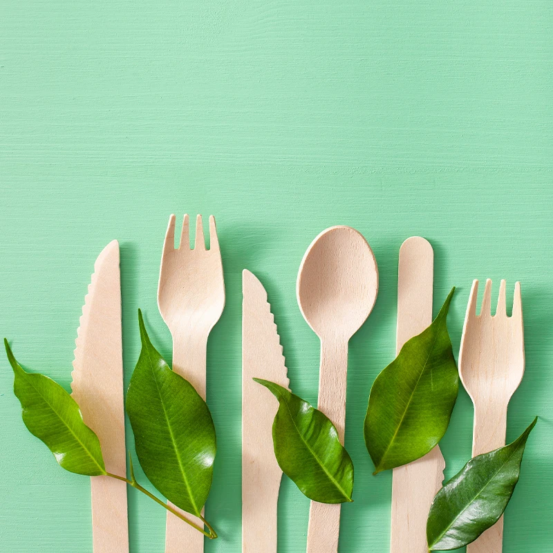 Supplier Customized Cheap Wholesale Price Eco Friendly Reusable Biodegradable Knife Spoon Fork Disposable Wooden Cutlery