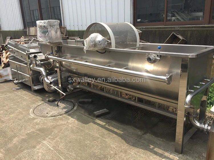 Hotsale Strawberry and Fruit Processing Line Eddy Flow Water Washing Machine Fruit Washer Vortex Vegetable Washing Machine