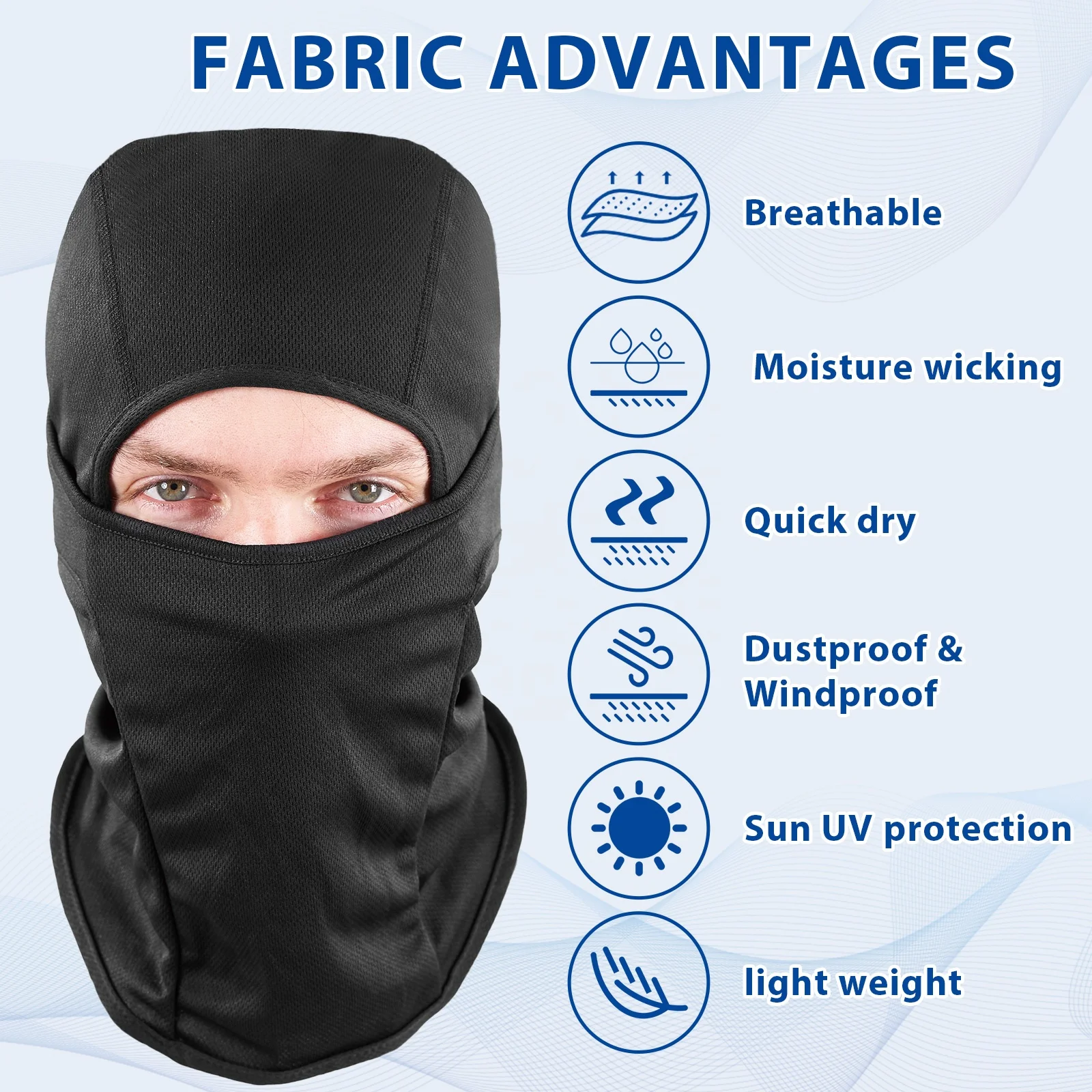 Factory Wholesale Balaclava Face Mask Breathable Balaclava Ski Mask Cycling Motorcycle Helmet Liner Shiesty Mask