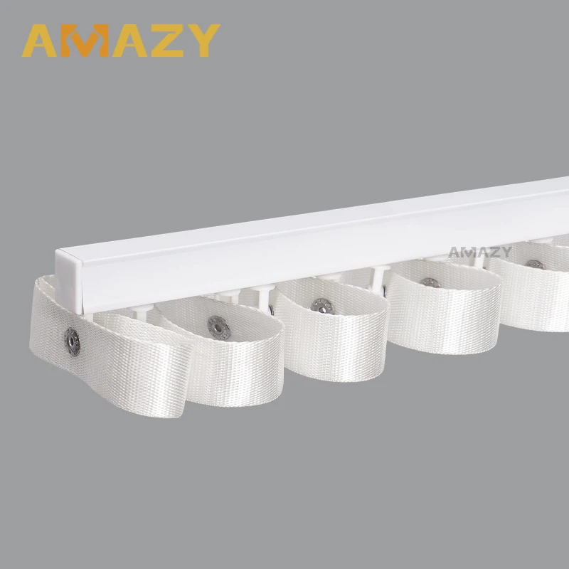 New Style Modern Plastic Rod Accessories Ball Bearing Wheels Window Aluminium Extrusion Rail Metal Track Plastic Curtain Runner