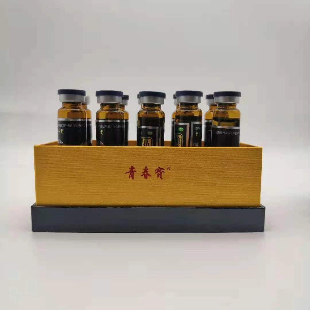 
Popular TCM anti-aging oral liquid strengthening vital energy enriching blood red ginseng extract 10ml/piece 