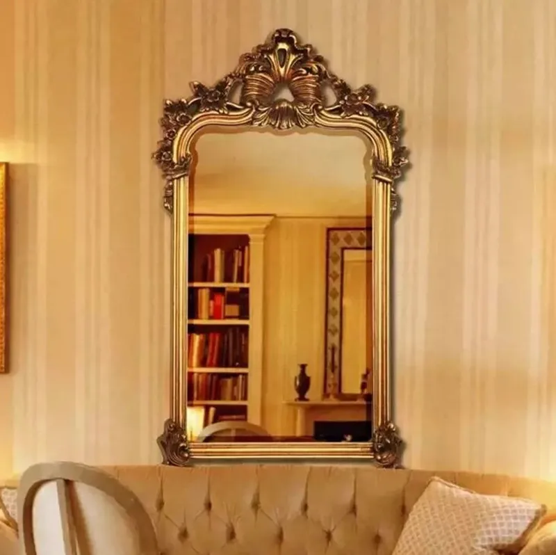 fancy handmade photo frames gold wall hanging mirror frame