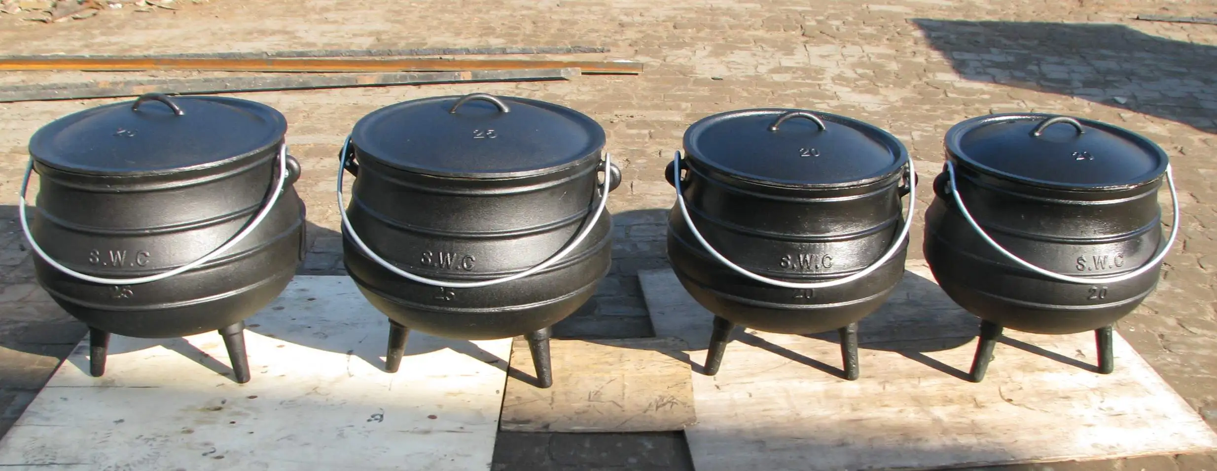 3 legs cast iron pot Cauldron with three legs outdoor camping cookware #20 South Africa three legged Potjie Pot