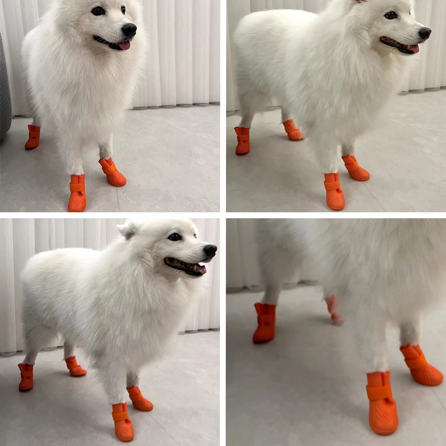 Hot Sale Summer Winter Outdoor Protective Boots Silicone Pet Shoes For Small Dogs