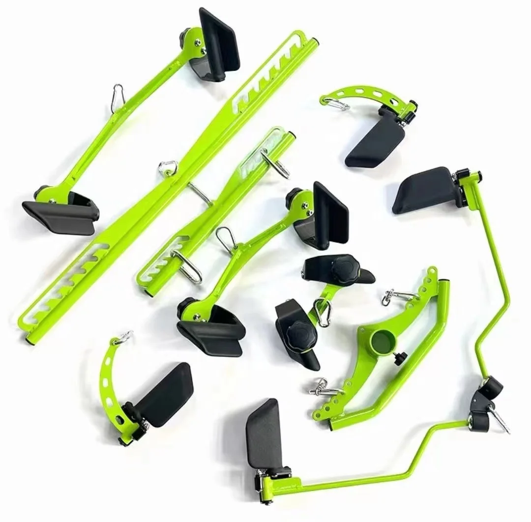 Back Exercise Gym Handle Lat Pulldown Rowing Bar Set Mag Grip  Accessories Pull Up BarMulti Functional Trainer 8 Piece