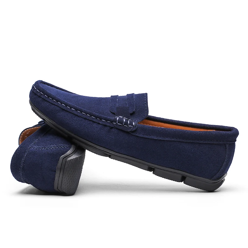 Wholesale Men Classic Leather Shoes Moccasin Gommino Driving Shoes Soft Loafers For Men