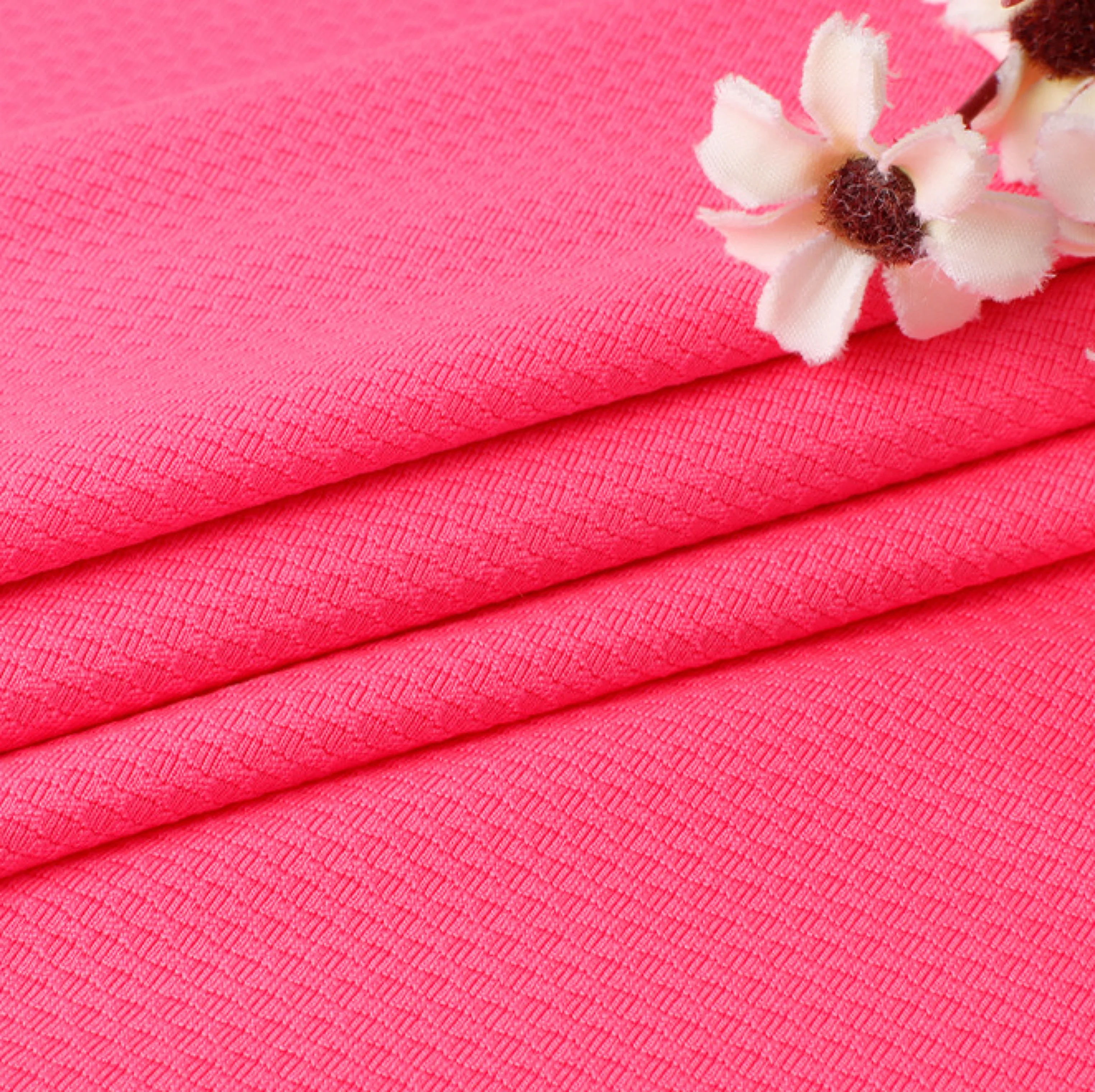 84% Polyester 16% Spandex 100D Spandex Mesh Fabric 170G Outdoor Sports Casual Sunscreen Clothing Knitted Elastic Sunscreen