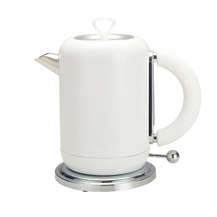 Household white electric kettle keep warm portable electric travel kettle with tray set