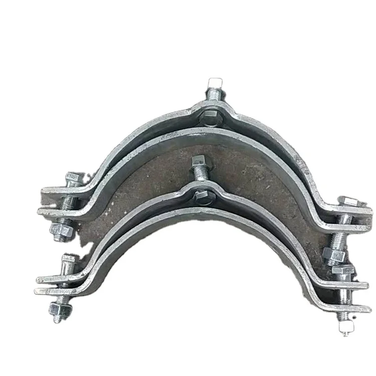 Pole Line Hardware Galvanized Mounting Clamp Adapter  Hot dip galvanized pole clamp CA type pole bracket