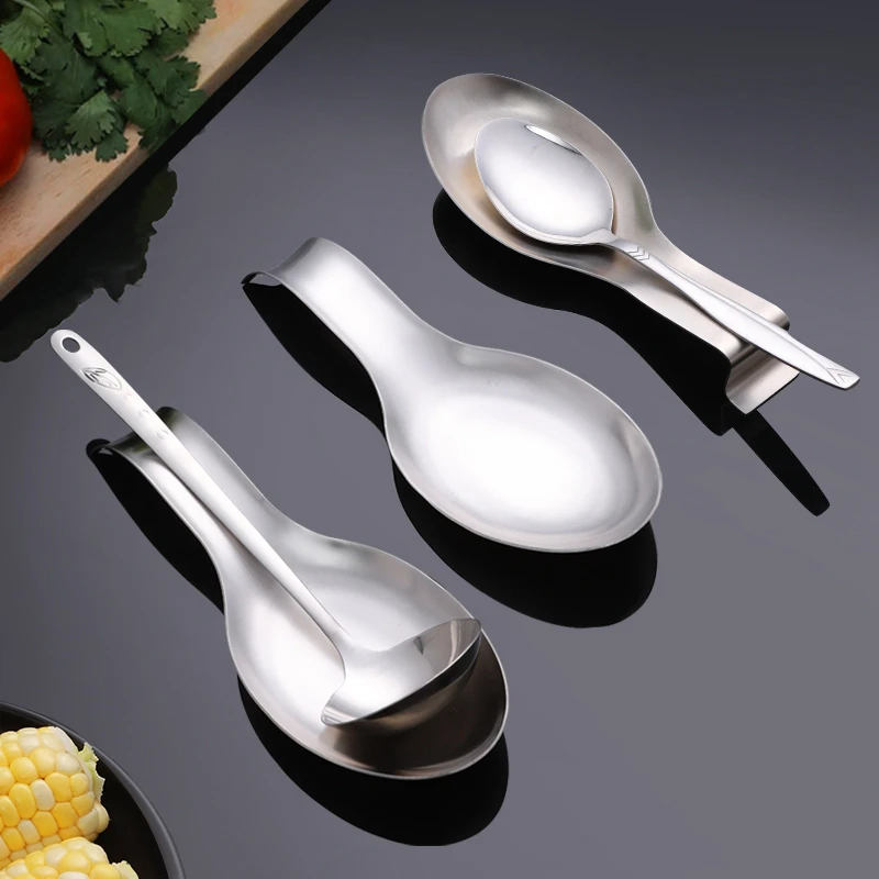 Wholesaler Kitchen Spoon Rest for Stove Top Stainless Steel Utensil Spoon Rest for Kitchen Cooking Utensil Rest