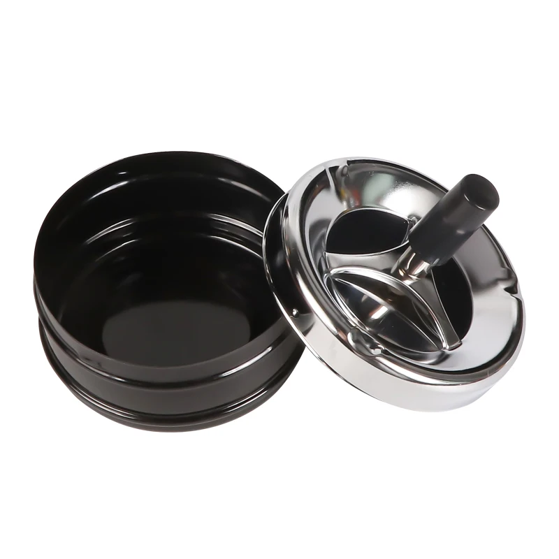Futeng Press Ashtray Outdoor Windproof Wholesale Car ashtray With Lid Portable Custom logo Ashtray for Smoke accessories