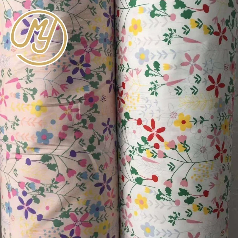 
100GSM Hot Sale Beautiful Woven Plain Printed Cotton Fabric For Dress 