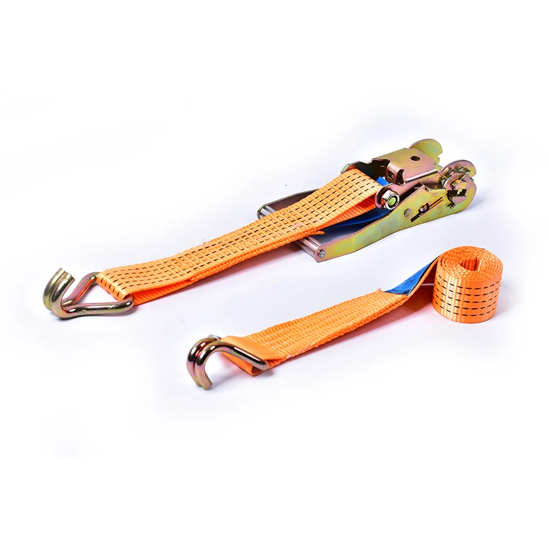 
Wholesale 50mm Ratchet Tie Down Strap Cargo Lashing Strap With Double J Hooks 
