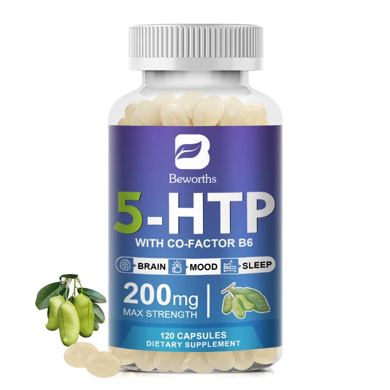5-HTP капсула 120 шт. 5-гидрокситриптофан добавка для здоровья настроения