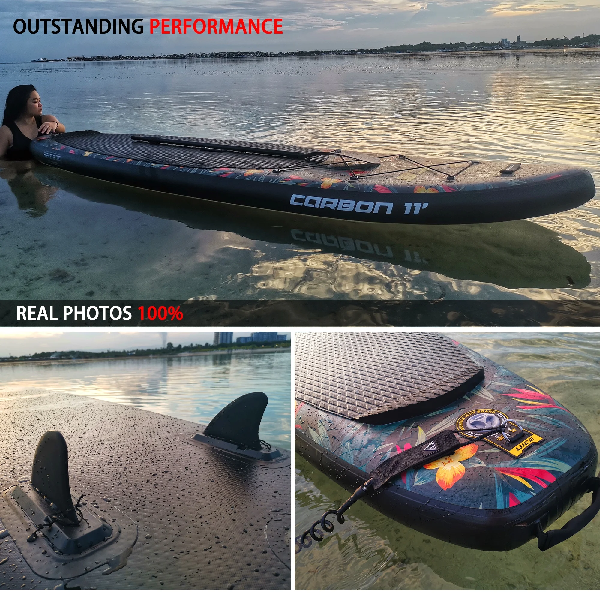 New CE Certificates Light Weight Durable OEM Customized SUP Inflatable Stand Up Paddle Board
