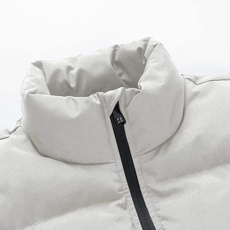 2022 Custom Logo Printed Winter Warm Wholesale Bubble Coat Clothing Outdoor Zipper Down Fashion Windbreaker Mens Puffer Jacket